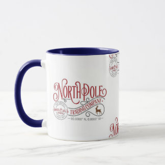 Caneca North Pole Trading Co. Foguetes de Natal