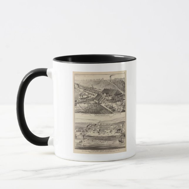 Caneca North Western Mills of Hersey, Minnesota (Esquerda)