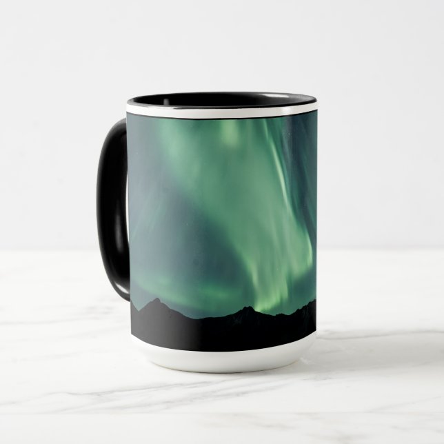 Caneca Northern Lights Nature Photo (Frente Esquerda)