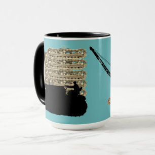 Caneca Northwest Crane OPERATION ENGENHEIRO art Bulldozer