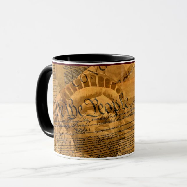 Caneca Nós, A Constituição Pessoas Americana (Frente Esquerda)