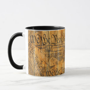 Caneca Nós, A Constituição Pessoas Americana, Madeira 
