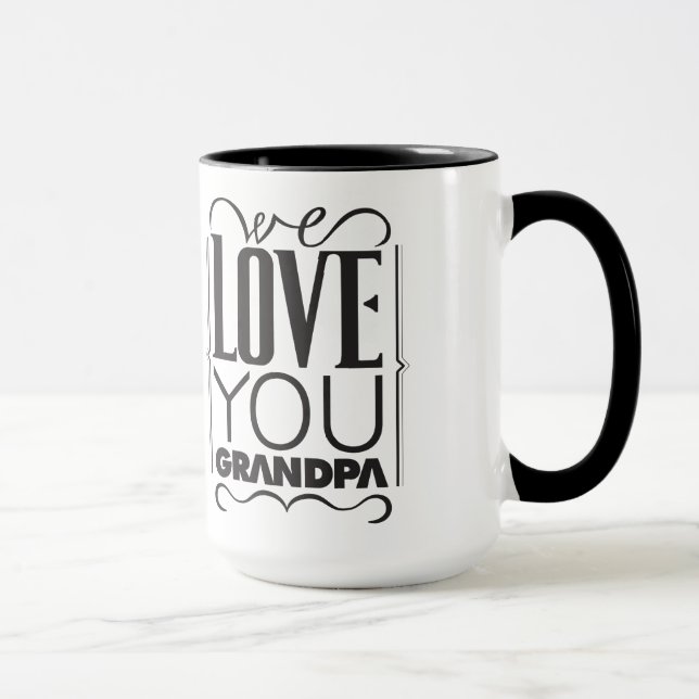 Caneca Nós amamo-lo vovô (Direita)