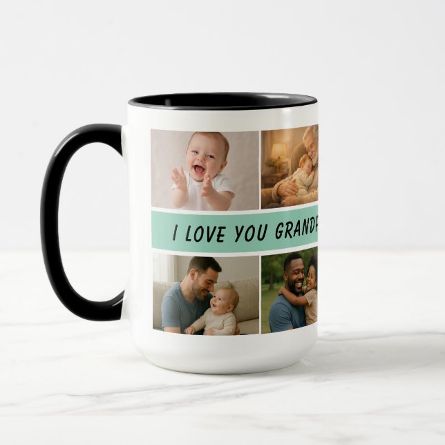 Caneca Nós Amamos Você Vô | Feliz Dia dos Avós (Esquerda)