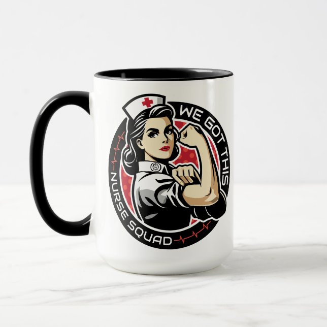 Caneca Nós Conseguimos Essa Equipe de Enfermeiros Equipe  (Esquerda)