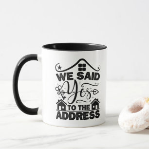 Caneca Nós Dissemos Sim Ao Presente de Aquecimento da Cas