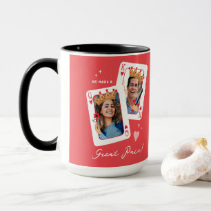 Caneca Nós formamos um ótimo par de valentines com foto p