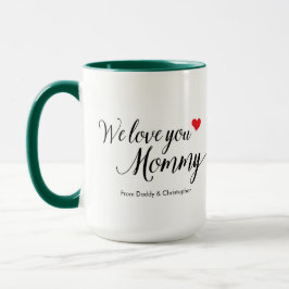 Caneca Nós Te Amo Mamãe Foto Simples Dia de as mães