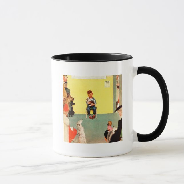 Caneca Nos veteranos de Norman Rockwell (Direita)