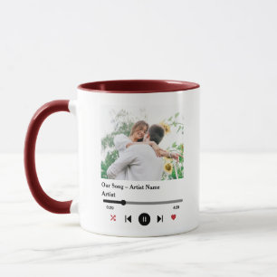 Caneca Nossa Música Personalizada 2 Fotos Mug - Presente 