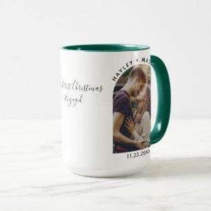 Caneca Nossa Primeira Fotografia Envolvida no Natal Perso