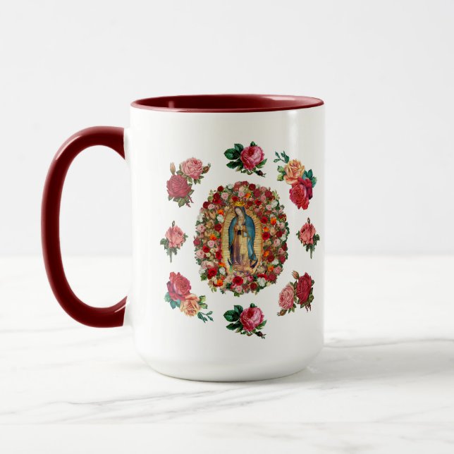 Caneca Nossa Senhora de Guadalupe Rosa Potpourri (Esquerda)