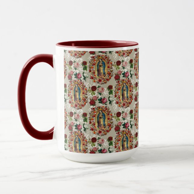 Caneca Nossa Senhora de Guadalupe Virgem Maria Santo cató (Esquerda)