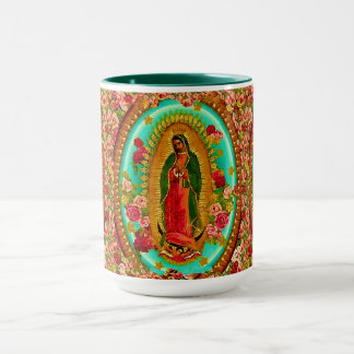 Caneca Nossa Virgem Maria mexicana do santo da senhora