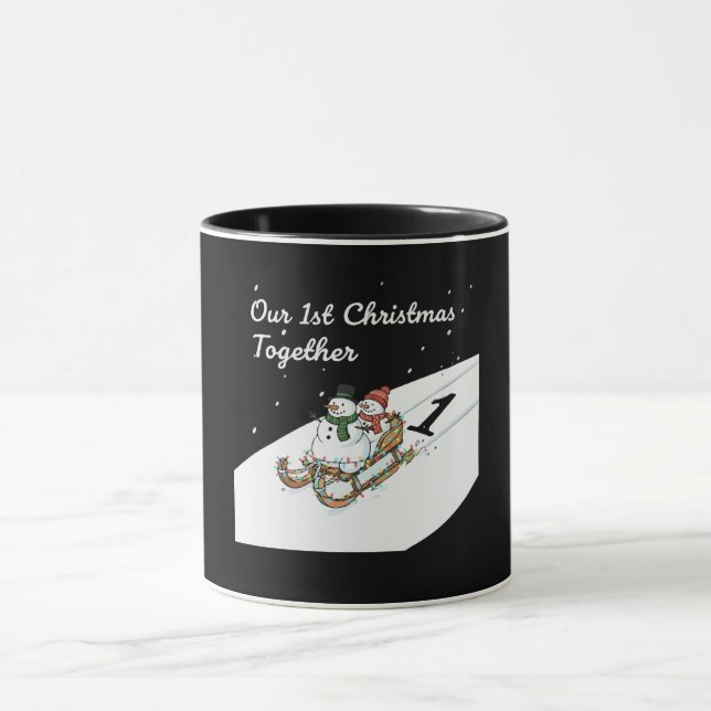 Caneca Nosso 1º Natal Juntos | Casal Bonito de Boneco de  (Centro)