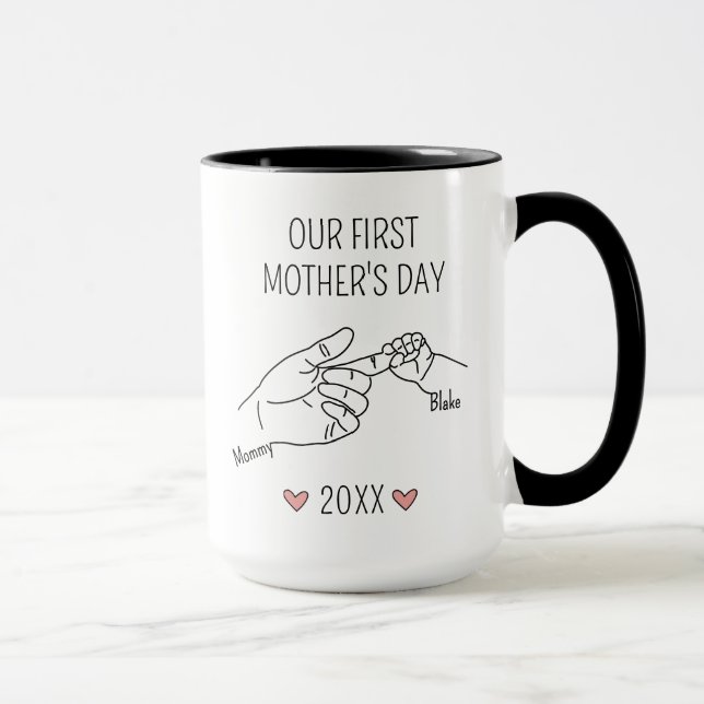 Caneca Nosso Primeiro Dia das Mães (Direita)