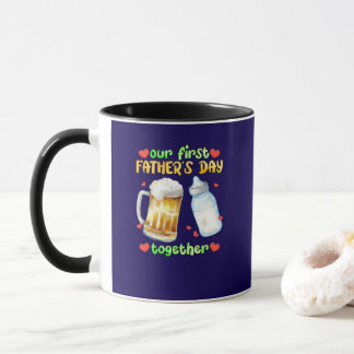Caneca Nosso primeiro Dia de os pais juntos