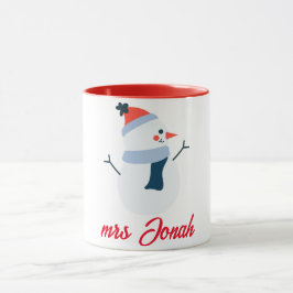 Caneca Nosso Primeiro Natal como Sr. e Sra. Newlywing