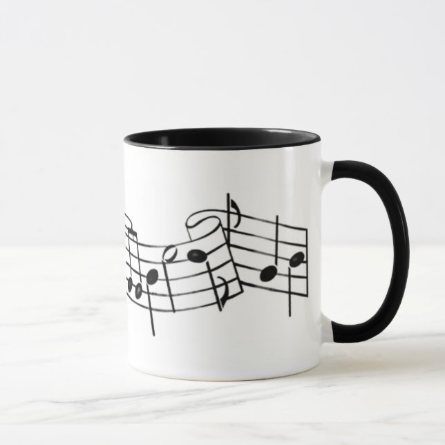 Caneca notas 1 da música (Direita)