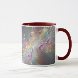 Caneca Notas de distância de Na moda moderno
