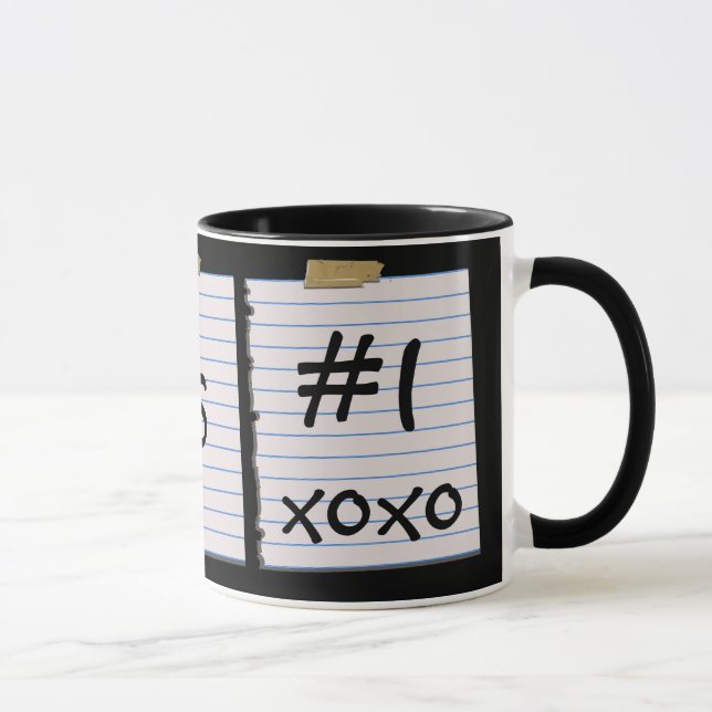 Caneca Notas do amor para o pop (Direita)