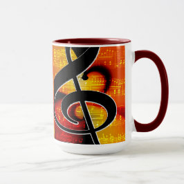 Caneca Notas simples de Na moda Legal