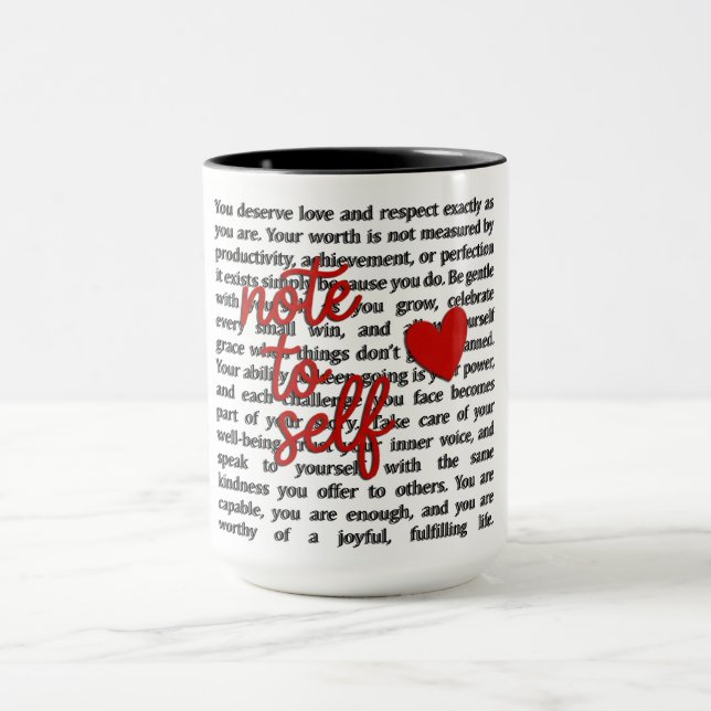 Caneca Note To Self (Centro)