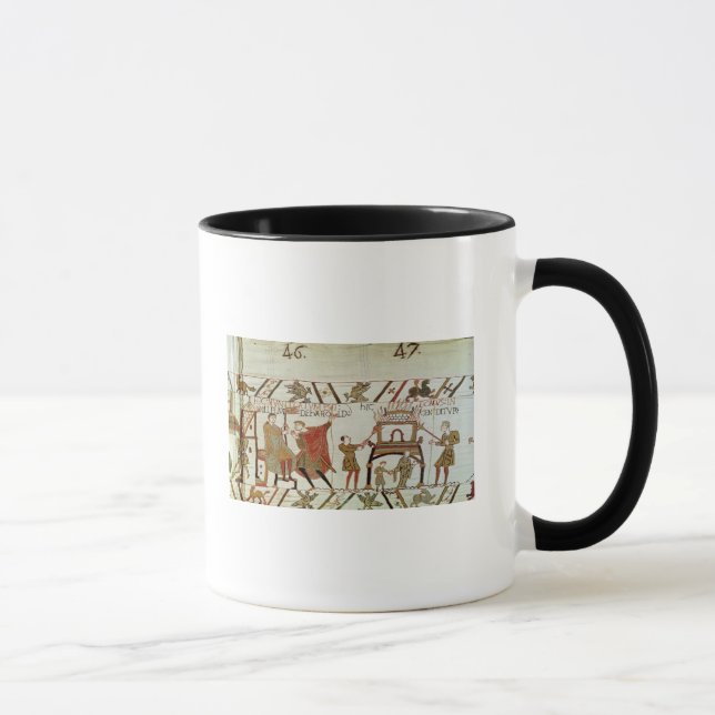 Caneca Notícia a respeito de Harold que está sendo (Direita)