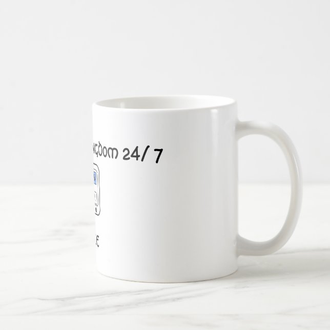 CANECA nova 11oz da PAZ da criação (Direita)