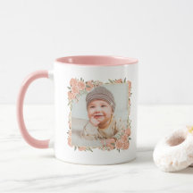 Nova Avó Mugs Bebê Nome Fotográfico Melhor Avó