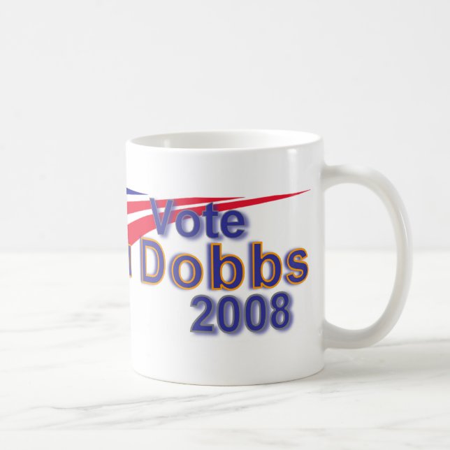 Caneca nova de Lou Dobbs em 2008 (Direita)