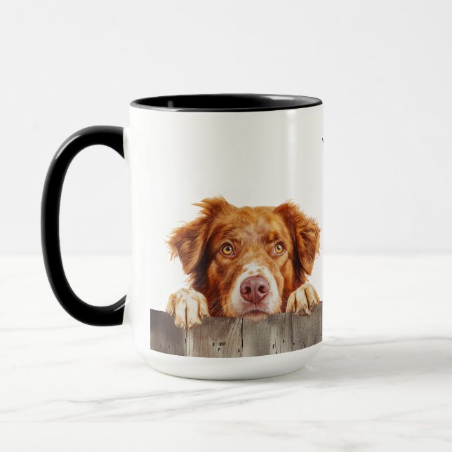 Caneca Nova Escócia Duck Tolking Retriever Dog Mug (Esquerda)