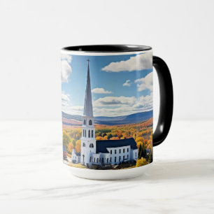 Caneca Nova Inglaterra - Paisagem no outono