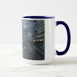Caneca Nova Iorque De 1910 Por Cama Noturno
