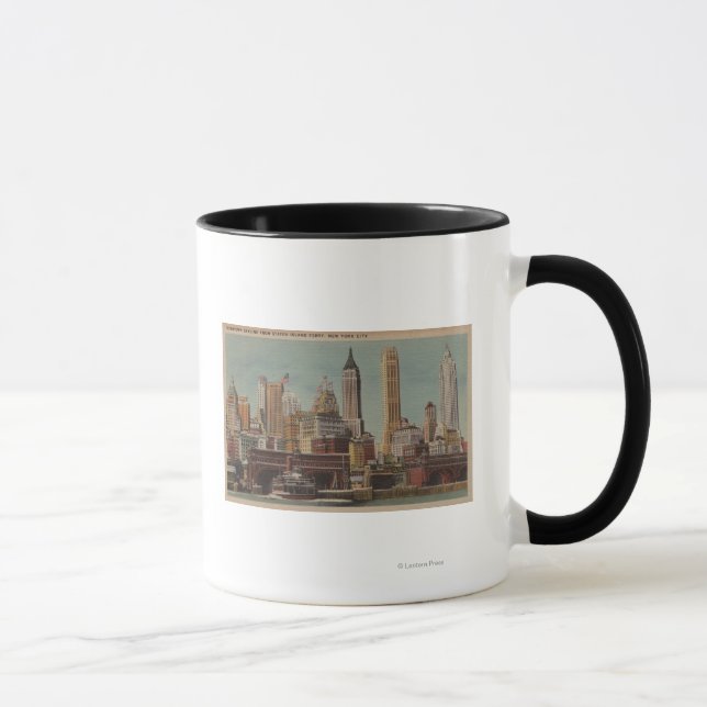 Caneca Nova Iorque, Nova Iorque - Skyline Centro de State (Direita)