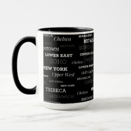 Caneca Nova Iorque NYC preto e branco