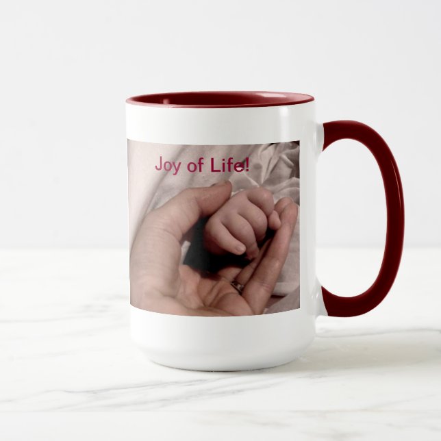 Caneca Nova Mãe e Bebê - Alegria da Vida (Direita)