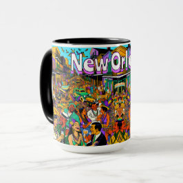 Caneca Nova Orleans, Pessoas Louisiana se divertindo
