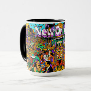 Caneca Nova Orleans, Pessoas Louisiana se divertindo