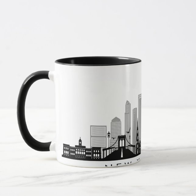 Caneca NOVA YORK Manhatten EUA City Skyline Silhouette (Esquerda)