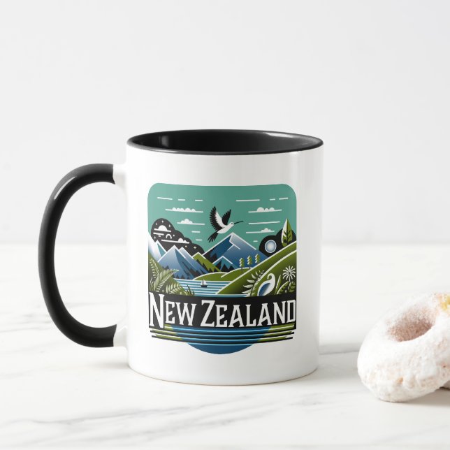 Caneca Nova Zelândia Pacífico Sul (Com Donut)