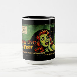 Caneca Nove Vidas de Medo – Edição Nº 1 Retro Horror Post