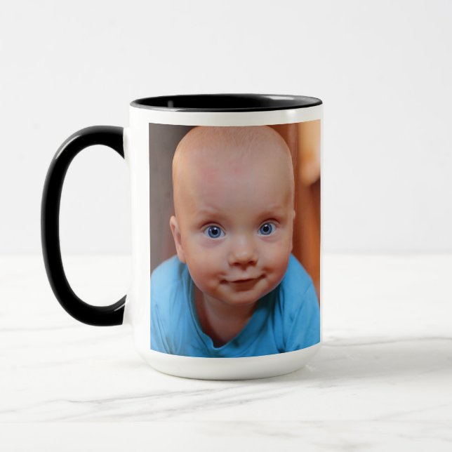 Caneca NOVO BEBÊ ADICIONAR FOTO Coffee CLIENTE (Esquerda)