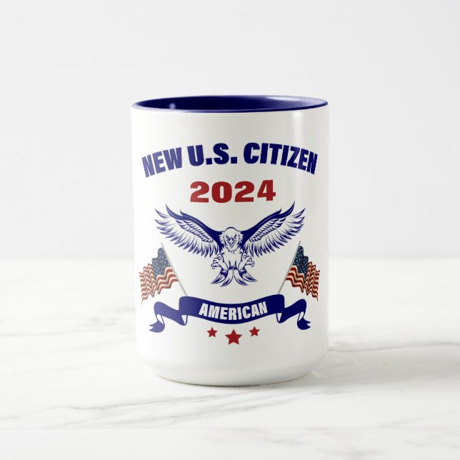 Caneca Novo Cidadão Americano 2024 Mug (Centro)