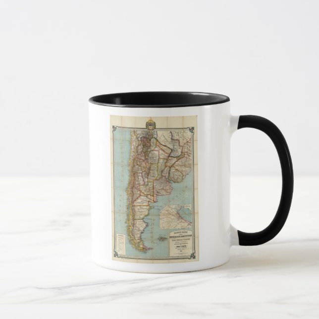 Caneca Novo mapa da Argentina (Direita)