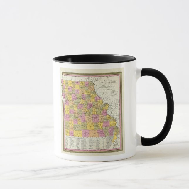 Caneca Novo Mapa Do Missouri (Direita)