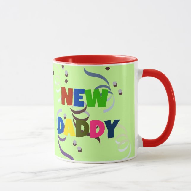 Caneca "NOVO PAI" em caracteres coloridos (Direita)