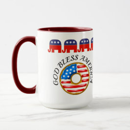 Caneca Noz da América Deus abençoe Republicana