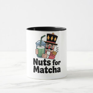 Caneca Nozes Para Bebida de Matcha Quebra-Nozes de Natal