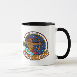 Caneca NP Sagittarius Black Ringer Mug